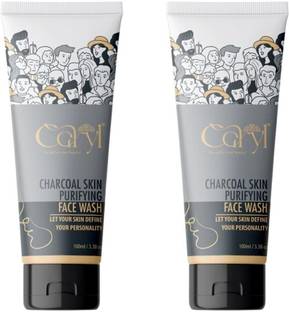 CARYL Charcoal  Combo 100ml Each ,Suitable For All Skin Types pack of -2 Face Wash