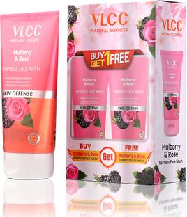 VLCC Mulberry & Rose Facewash - Buy One Get One - Fairness & Cleansing Face Wash