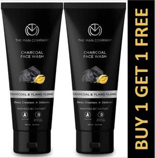 THE MAN COMPANY Charcoal  (1+1) To Remove blackheads & Deep Cleanse For Men Face Wash