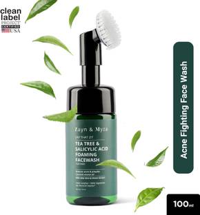 ZM Zayn & Myza Tea Tree & Salicylic Acid For Men, Reduce Acne&Pimple Foaming Face Wash