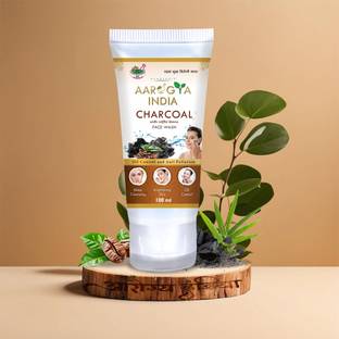 Aarogya India Bright Miracle Detox Charcoal Purifying & Deep Detox Activated Charcoal  | Magic Activated Bamboo Charcoal  | For Men and Women Face Wash