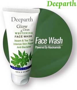 Deeparth Glow & Clean Neem And Tea Tree Whitening 100ml, Reduces Scars & Dark Spots, pimple control, for skin brightning, for all skin types DNFW013 Face Wash