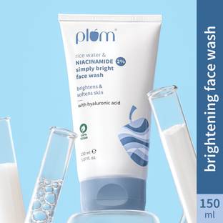 Plum Rice Water & 2% Niacinamide Dermat-tested , Gentle & Non-drying  | For All Skin Types Face Wash