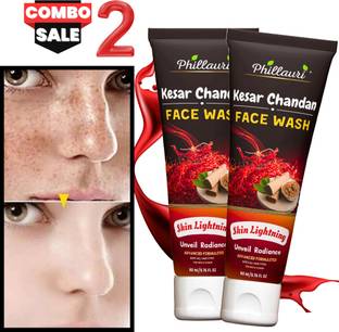 Phillauri Kesar Chandan Skin Lightening, Improves Skin texture & Reduces Dryness Face Wash