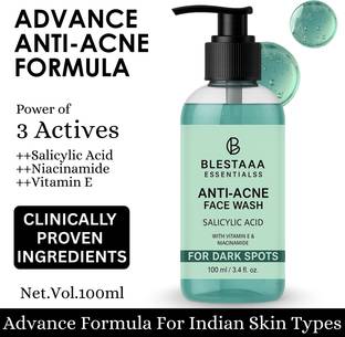 blestaaa essentialss Salicylic Acid | For Anti Acne & Oil Control |Suitable to All Skin Types  Face Wash