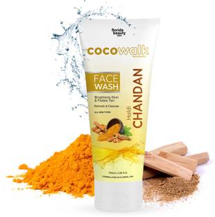 COCOWALK Skin Brightening haldi Chandan Deep Cleansing Facewash | De Tan Facewash | For Men Women Face Wash