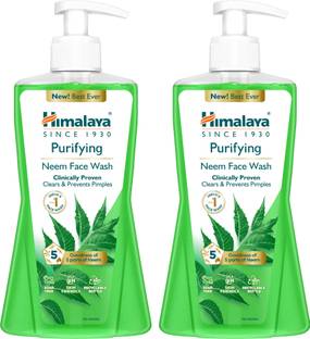 HIMALAYA PURIFYING NEEM FACE WASH 400ML (pack of 2) Face Wash