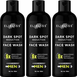 ELIBLISS Dark Spot Removal | Pore Cleansing Soap-Free  for Men Pack of 3 Face Wash