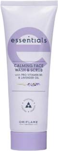Oriflame CLAMING facewash and Scrub With Pro-Vitamin 5 & lavender oil Face Wash