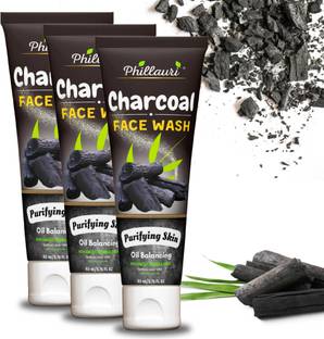 Phillauri Anti-Pollution, Deep Pore Cleaning Skin Refreshing Facial Charcoal  Face Wash