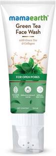 Mamaearth Green Tea  With Green Tea & Collagen For Open Pores Face Wash