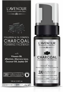 L'avenour Charcoal Foaming Facewash For Pollution & Oil Control with Instant Brightening Face Wash