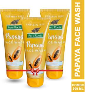 Pure Roots Papaya Pack of 3 Face Wash