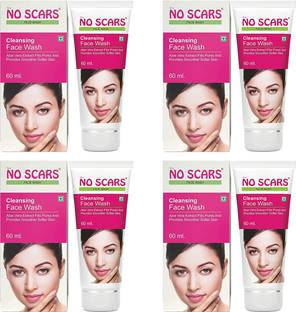 NO SCAR ALOVERA ANTI ACNE FACE WASH GEL 60 ML PACK OF 4  (240 ml) Face Wash