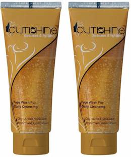 Cutishine Cleanses & lightens (Pack Of 2) Face Wash