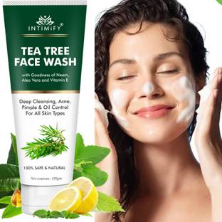 INTIMIFY Tea Tree  For Pimple, Acne, Excess Oil Control, Tan removal Face Wash