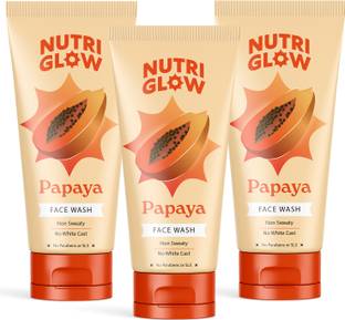 NutriGlow NATURAL'S Advanced Pro Formula Papaya for Skin Brightening & Tan Removal Face Wash