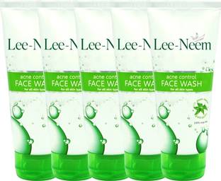 Leeford Lee-Neem Acne Control Facewash with Pure Neem Extract 75g Pack of 5 Face Wash