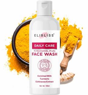 ELIBLISS Daily Care Face Cleanser for Glowing Skin, Dirt Removal and Reduce Acne Face Wash