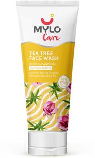 MYLO Care Tea Tree Face | Glowing Skin | Goodness of Neem, Magnolia Bark & Lemongrass Face Wash