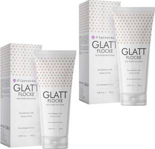 FLORENTHA GLATT FLOCKE FACE SCRUB FOR DEEP CLEASNSE & REFRESHING SKIN PACK OF 100g x 2 Face Wash