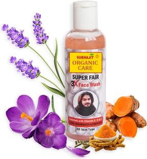 SUBHAJIT ORGANIC CARE Super Fair 3X Advanced  With Vitamin A, D & E For All Skin Types Face Wash