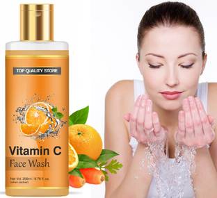 Top Quality Store Vitamin C + E Super Bright Glowing and Skin Brightening Gel for All Skin Types Face Wash