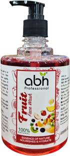 ABH Fruit  100% Natural Enriched with Multi-Fruit Extracts Deep Cleansing, Nourishing & Hydrating Formula Face Wash