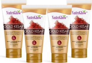 NutriGlow Gold Kesar Facial Cleanser (Pack of 4) Face Wash