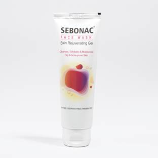 sebonac  for Oily and Acne prone skin | Glycolic Acid, Aloe Vera, Vitamin E | Natural Biodegrable Surfactants | Soap Free | Paraben Free | Sulphate Free | Skin Rejuvinating Gel Cleanser Face Wash
