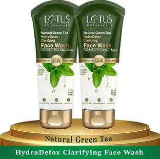 Lotus Botanicals Natural Green Tea HydraDetox Clarifying -100ml ( Pack Of 2 ) Face Wash