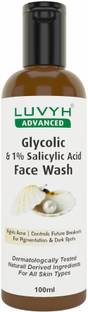 LUVYH Glycolic & Salicylic  100ml – Deep Cleansing & Exfoliating for Clear Skin Face Wash