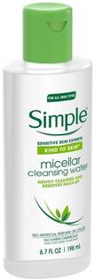 SIMPLE FACE Kind to Skin Cleansing Water, Micellar Face Wash