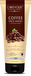 L'avenour Coffee Facewash with Coffee Extract, Caffeine & Water Lily Extract for Deep Cleanses, Relieve Skin Irritation, Reduce Redness & Dark Circles, SLS Free & Paraben Free Face Wash