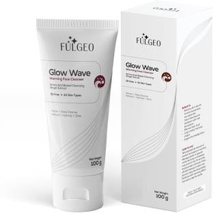 FULGEO Glow Wave | Advanced Warming Facewash | Gentle formula | Deep Cleansing | Hydrating | Rejuvenating | Amino acid based cleanser | Ginger Extract | Men & Women | Skin PH Friendly | All Skin Types Face Wash