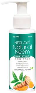 NEOLAYR Natural Neem Purifying  with Neem & Turmeric Extracts Face Wash