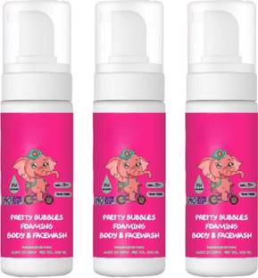 DOOMSDAY PRETTY BUBBLES FOAMING BODY & FACEWASH FOR SOFT & SILKY SKIN PACK OF 100ml x 3 Face Wash