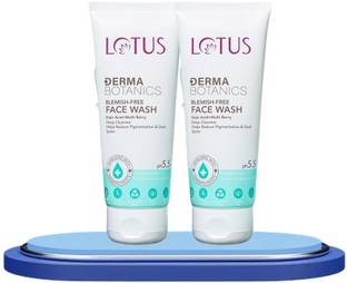 LOTUS DERMA BOTANICS Blemish-Free  Kojic Acid + Multi Berry| Reduce Pigmentation (Pack of 2) Face Wash
