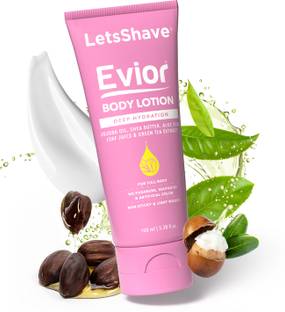LetsShave Evior Body Lotion Women for Dry Skin Natural Ingredients for Face & Body, 100ml Face Wash