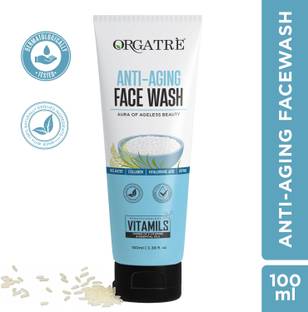 Orgatre Anti Aging  with Retinol, Rice Water, Collagen and Hyaluronic Acid Face Wash