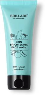 BRILLARE Skin Brightening FaceWash for Pigmented Skin, Reduces Dark Spots & Tanning, With Lime Cavier, Papaya & Multifruit Extract, 100% Vegan, Natural, Paraben-Free Face Wash