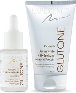 Glutone Skin Brightening & Glowing – Facewash & Serum Combo,With Purewhite & Dermawhite Face Wash