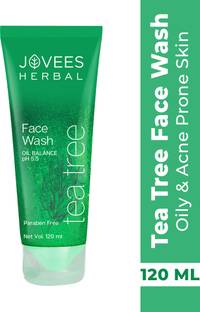 JOVEES Herbal Tea Tree Oil Control  For Women/Men | Treats Acne & Pimples | Clean and Clear skin | For Oily and Sensitive Skin | Paraben and Alcohol Free Face Wash