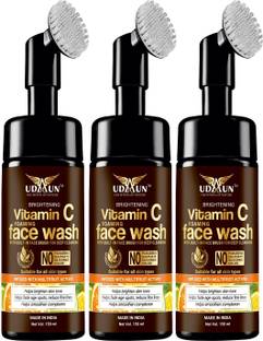 Udaun Vitamin C Foaming with Built-In Face Brush for deep cleansing  Face Wash
