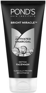 POND's right Miracle Detox Facewash with 10X Power of Charcoal  (150 g)x2 Face Wash