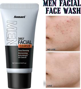 Sonavi Men’s Light Foam  for Smooth Cleansing | Skin Refresh  for Men Face Wash