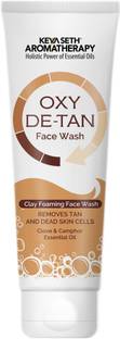KEYA SETH AROMATHERAPY Oxy De Tan Clay Foaming Clove & Camphor oil Removes Tan Face Wash