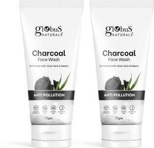 Globus Naturals Anti Pollution Charcoal , Set of 2 Face Wash