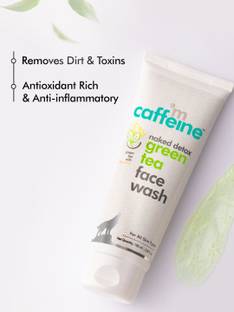 mCaffeine De Tan Green Tea Vitamin C Face wash for Men & Women, Reduce Acne, Glowing Skin Face Wash
