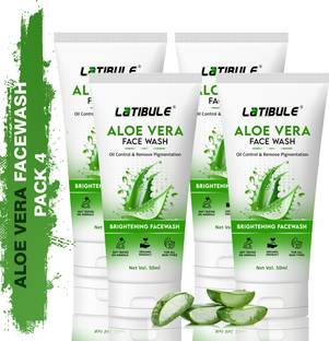 Latibule Aloevera Facewash For Skin Brightening & Lightening , Pimple Removing , Anti-Acne facewash Face Wash
